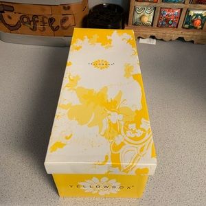 Yellow box flip flops, never worn. NIB